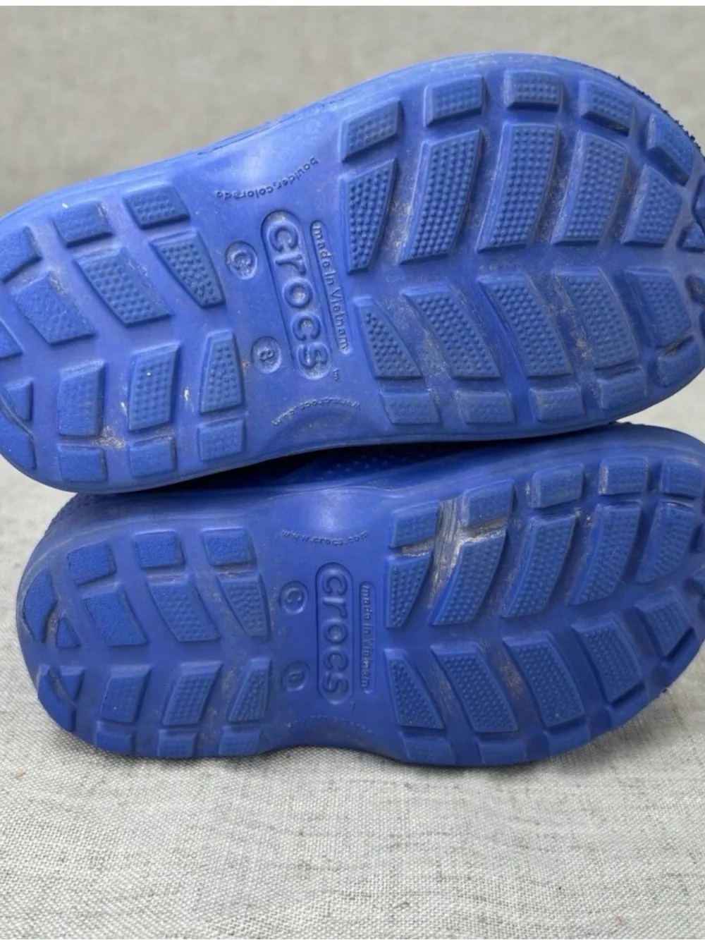 Crocs Kids’ Handle It Rain Boots Blue Pull On Waterproof Little Kids Size 8